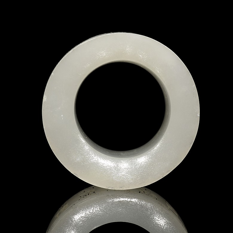 Anillo de jade para arquero, dinastía Qing