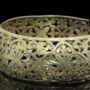 Set of three silver bracelets, 20th century