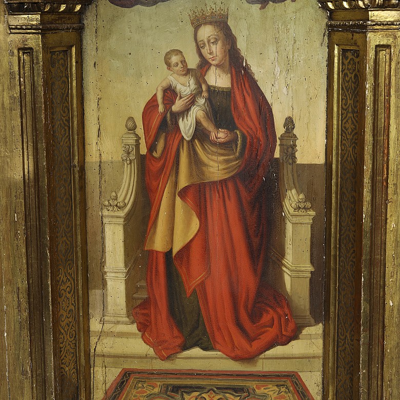 Altarpiece ‘Virgin Mary with the Child Jesus’, 19th century