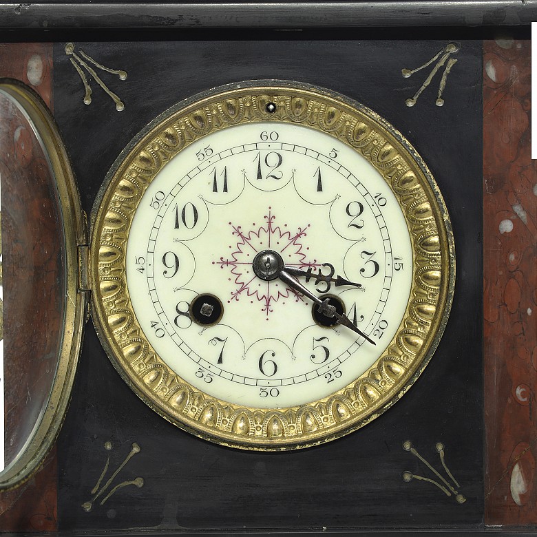 Desk clock, Napoleon III, 19th century