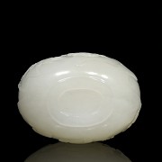 White jade snuff bottle ‘Landscape’, Qing Dynasty