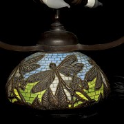 Tiffanies style table lamp ‘Dragonflies’, 20th century