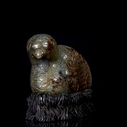 Carved jade figurine ‘Quail’, Qing dynasty