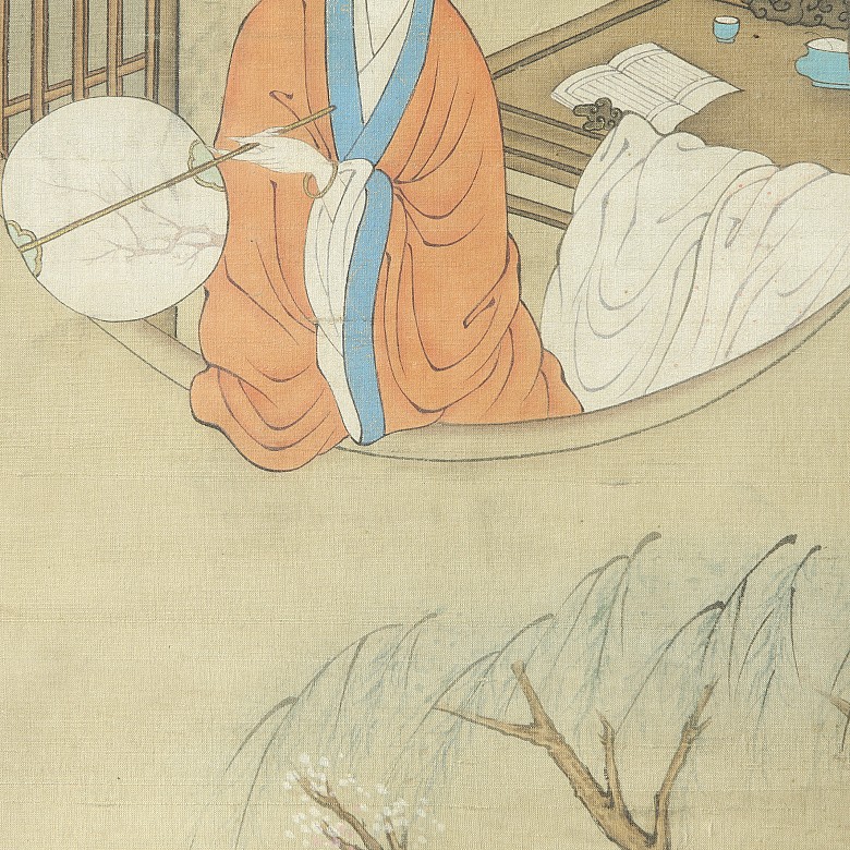 Chinese painting ‘Portrait of Li Xiangjun’, 20th century