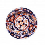 Imari porcelain bowl and plate, Japan