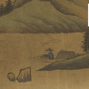 Chinese painting ‘Landscape and poem’, 20th century - 4