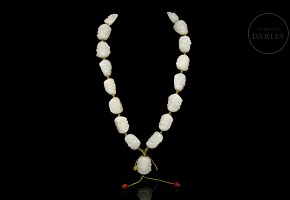 Jade bead necklace ‘Luohan’, Qing dynasty