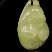 Yellow jade pendant 