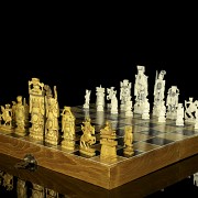 Ivory chess set, 20th Century - 2