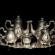 Silver coffee set, 20th century