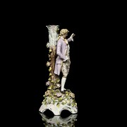 German porcelain ‘Candelabra with gentleman’, 20th century - 1