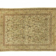 Wool and silk oriental style rug, 20th century