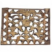 Decorative wooden plaque, Indonesia, early 20th century