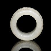 Anillo de jade para arquero, dinastía Qing