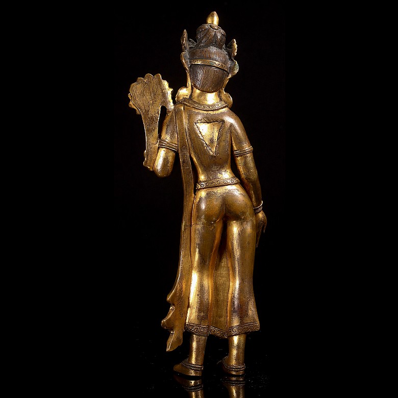 Gilt bronze figure “Tara”, Nepal, 19th century