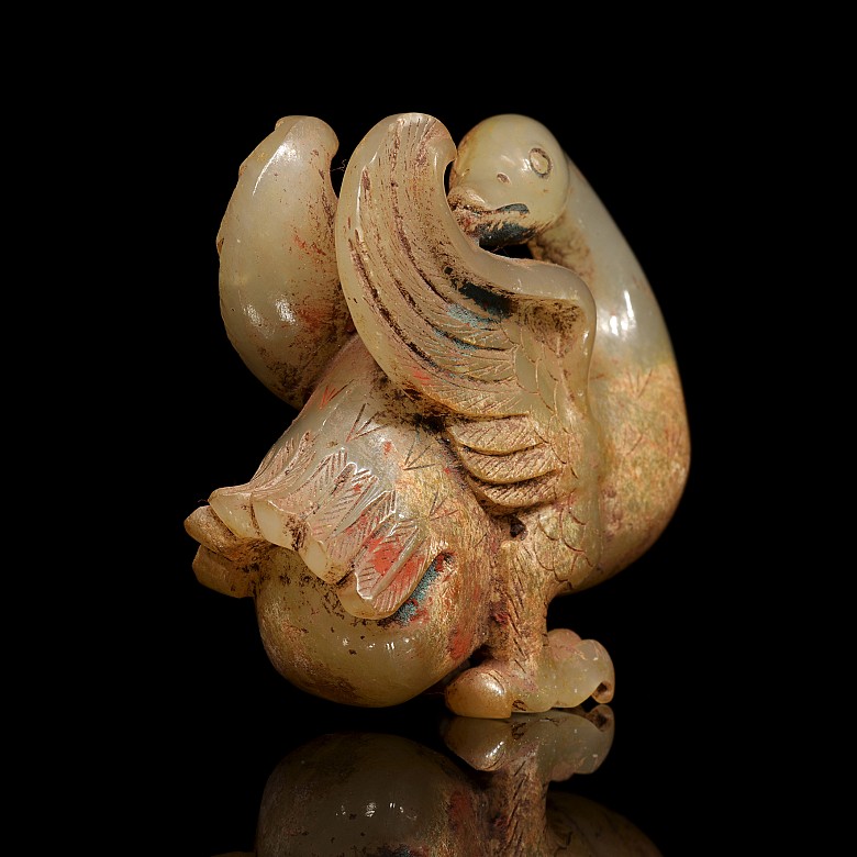 Jade carving ‘Goose’, Han dynasty