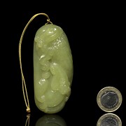 Yellow jade pendant 