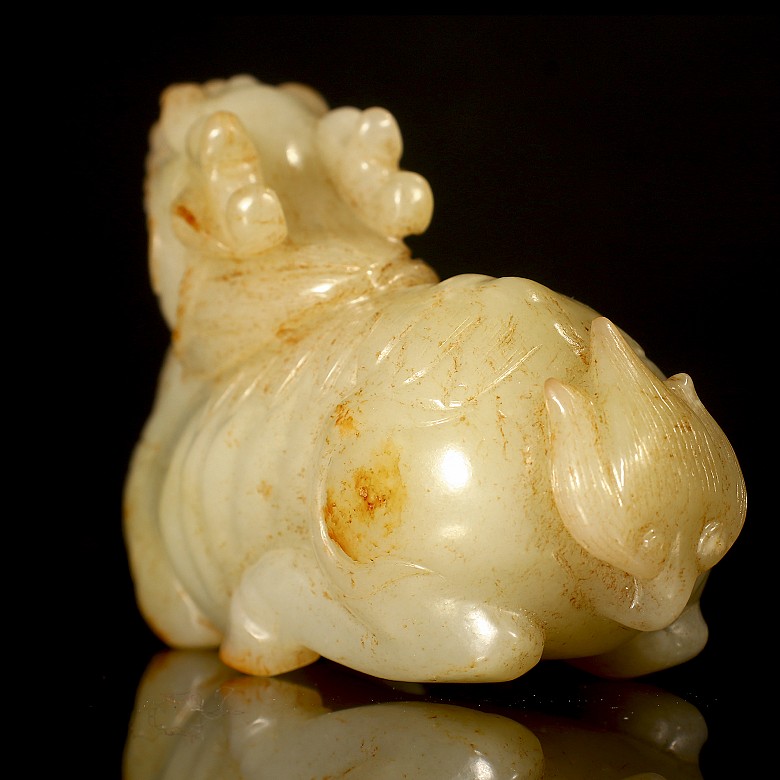 Carved jade figure ‘Qilin’, Qing Dynasty