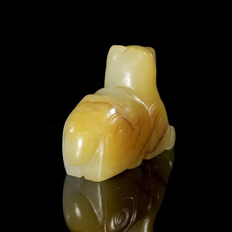 Yellow jade figurine ‘Camel’, Qing dynasty