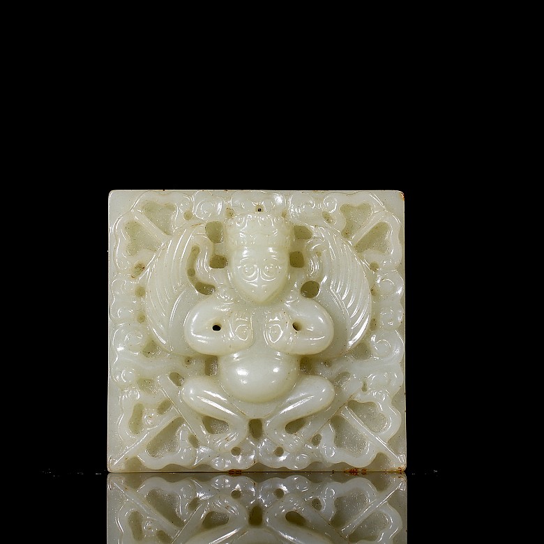 Carved jade ornament ‘Garuda’, Qing dynasty