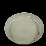 Small celadon-glazed earthenware dish, Song dynasty