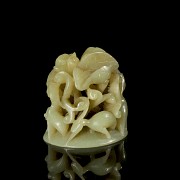 Carved jade figurine ‘Cranes’, Qing dynasty