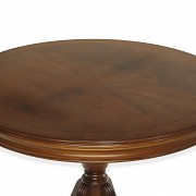 Round mahogany table