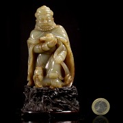 Jade figurine ‘Bodhidharma’, Qing dynasty