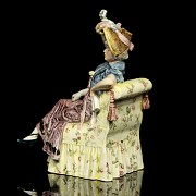 Porcelain enamelled figurine 