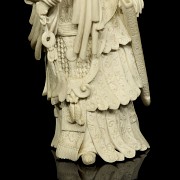 Carved ivory figure ‘Chinese warrior’, early 20th century