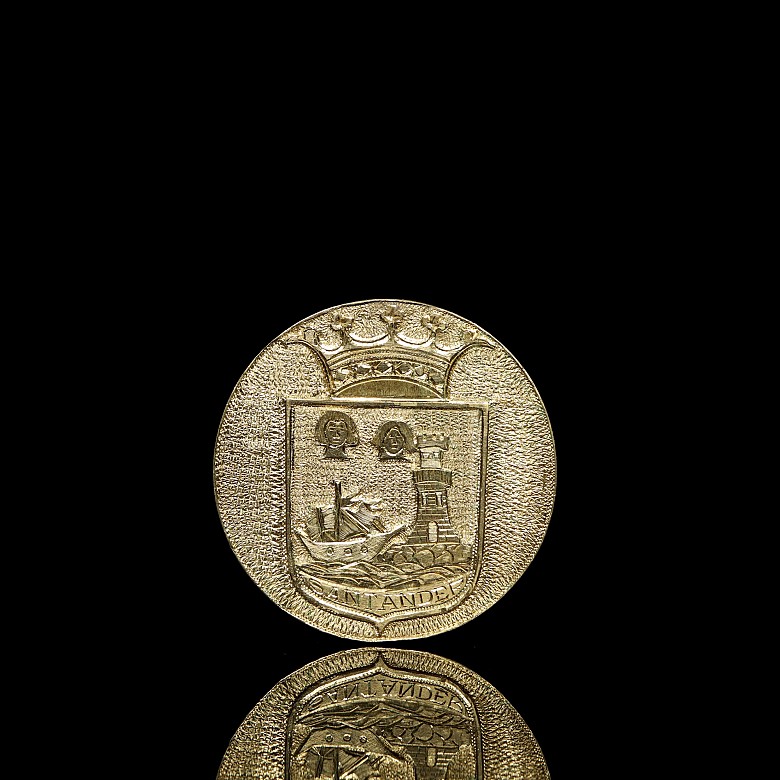 Moneda medalla de oro 