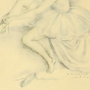 Dibujo de bailarina, Federigo GISBERT SOLER