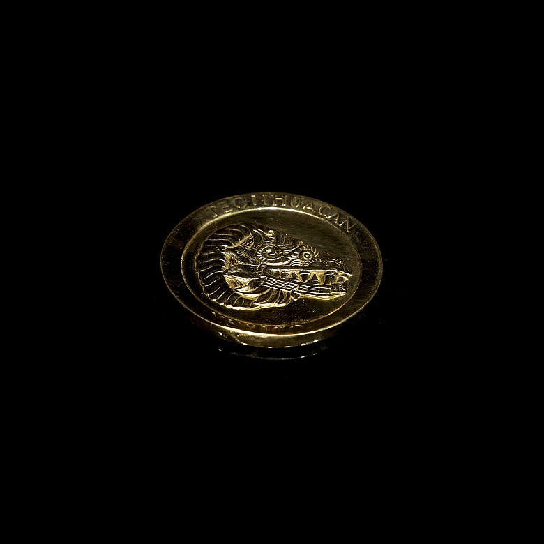 Moneda medalla de oro 