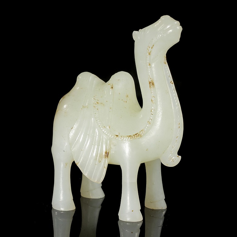 Carved jade figurine ‘Camel’, Qing dynasty