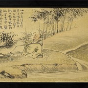 Pair of Chinese paintings ‘Scenes in the Countryside’, 20th century