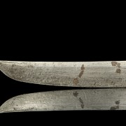 'Shuangdao’ silver-plated metal sword, 20th century