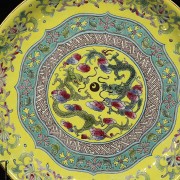 Porcelain dish with dragons, 20th century - 2