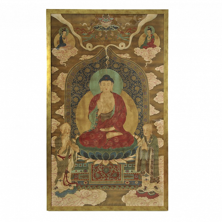 Chinese painting “Shakyamuni”, Qing dynasty