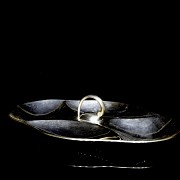 Silver tray, 20th century