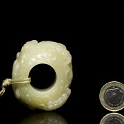 Anillo de jade amarillo, dinastía Qing, Qianlong