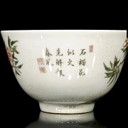 A porcelain bowl with peonies, 20th century