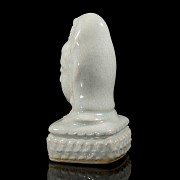 Glazed porcelain figure ‘Head of Guanyin’, Hutian Kiln