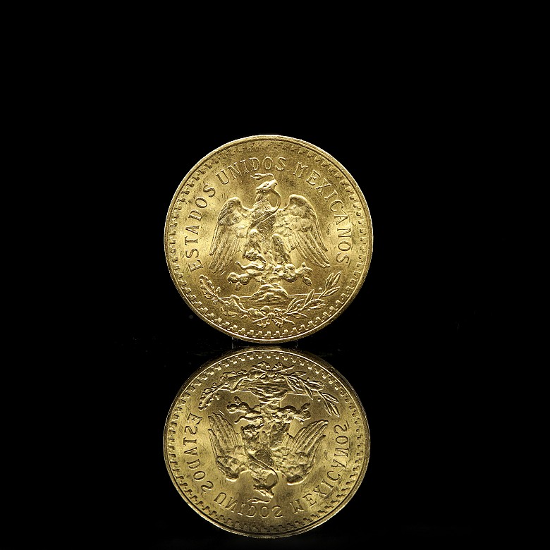 Gold coin 50 Mexican Pesos