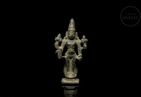 Small bronze deity, 19th century