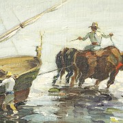 J. Miralles “Oxen in the sea”, 20th century