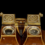 Chinese porcelain writing desk, early 20th century