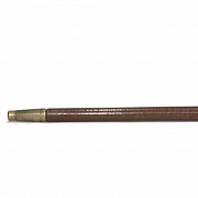 Wooden cane with agate handle, 20th century