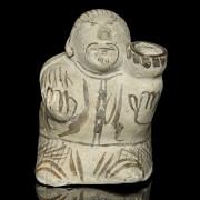 Small Asian ceramic figurine ‘Personage’, 20th century - 5