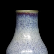 Flambé-glazed ceramic vase, with Yongzheng seal