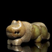 Jade ‘Beast’ figurine, Western Zhou dynasty